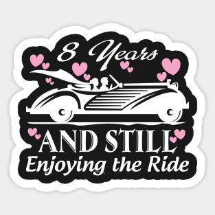 Anniversary Gift 8 years Wedding Marriage Sticker